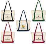 JH3220 Medium Cotton Canvas Sailing Tote With Custom Imprint